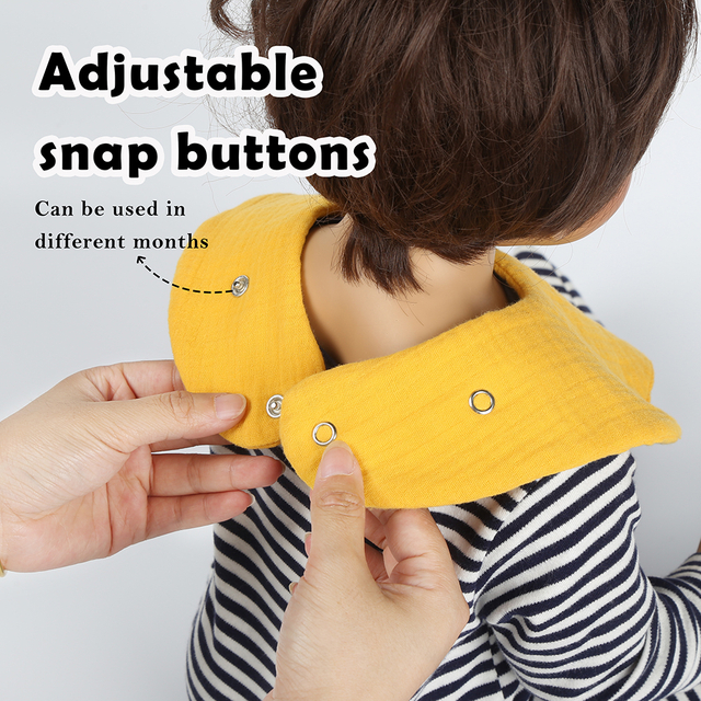 Super Comfortable Baby Drool Bibs Cotton OEM Printed Baby Bibs for Eating Drooling and Teething