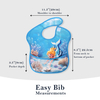 Customized Teething & Feeding Bib Waterproof Bib Adjustable Snaps Baby Bib for Boys & Girls