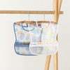 Eco Friendly TPU Waterproof Newborn Feeding Translucent Bib Cute Printed Pattern Children's Eating Time Bib