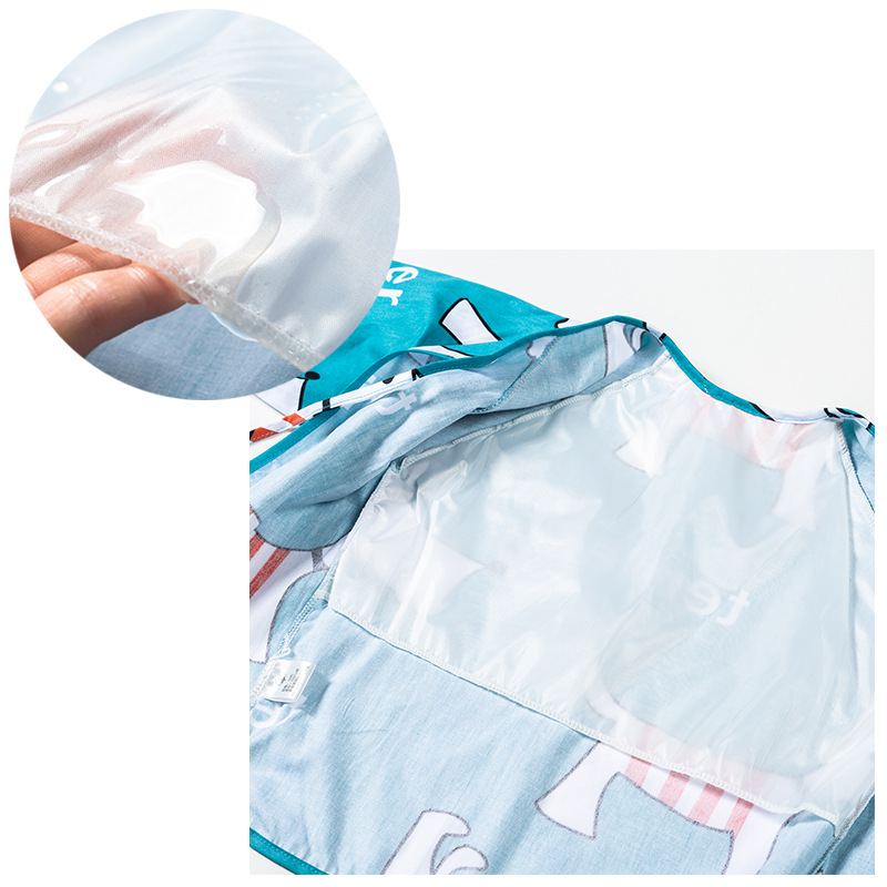 Baby Bib Waterproof Cute Reusable Long Full Sleeved Bib
