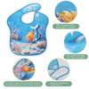 Customized Teething & Feeding Bib Waterproof Bib Adjustable Snaps Baby Bib for Boys & Girls