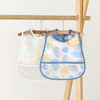 Eco Friendly TPU Waterproof Newborn Feeding Translucent Bib Cute Printed Pattern Children's Eating Time Bib
