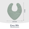 Wholesale 6-Layer Organic Cotton Baby Bibs Quick-Dry Drool Bibs for Newborn & Toddler 