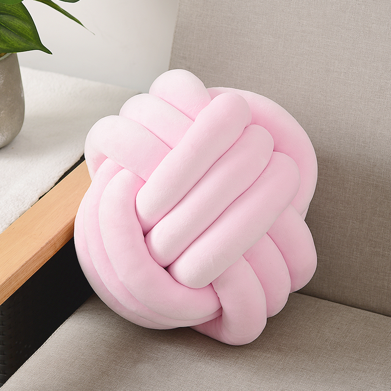 knotted ball cushion