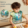 Customized Teething & Feeding Bib Waterproof Bib Adjustable Snaps Baby Bib for Boys & Girls