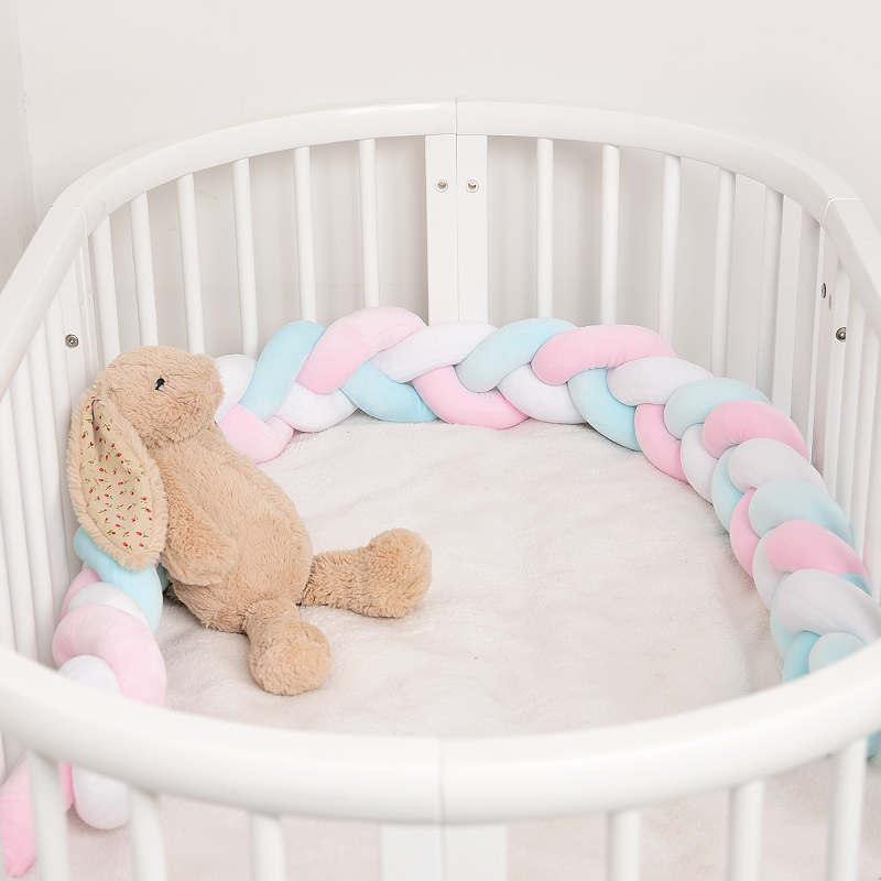 baby crib knotted bumper