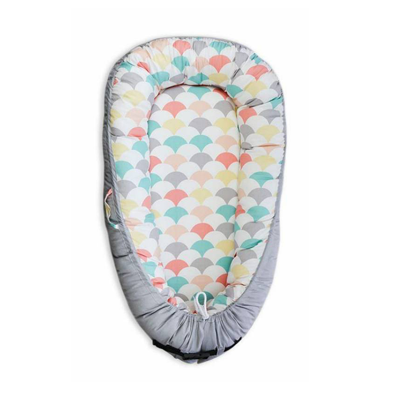 Baby Nest Lounger Cotton Cover Newborn 100% Soft Breathable Portable Crib